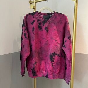 LF Carmar Los Angeles Pink Tie Dye Crewneck Sweatshirt